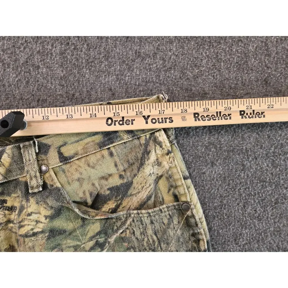 Wrangler Pro Gear Vtg Y2K Mossy Oak Breakup Camo Jeans Mens Sz 36x32 Gorpcore